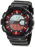 Armitron Men's 40/8246RED Oversized Black Two-Zone Red Dial Digital Sport Watch