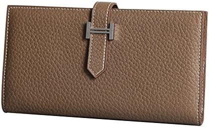 House Of Hello Bean Style Genuine TOGO Leather Wallets Grey