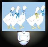 Blue Country Time Ducks Decorative Night Light