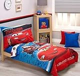 Disney Cars Team Lightening 4-Piece Toddler Bedding Set by Disney [並行輸入品]