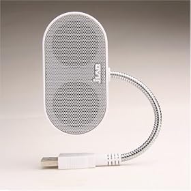 Laptop Speakers - USB, Portable, Compact, Travel Speaker for PC and Mac - B-Flex 2 Hi-Fi Stereo USB Speaker (White)