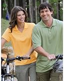 Tri-Mountain Women's Y-Neck Pique Polo Golf Shirt, FOREST GREEN, Medium