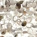 Golden Rutilated Quartz : Pear(Badam)-Plain - 9mm Height, 15mm Width, Sold by: 8 Inch Strand with Angel Mountain Beads Heart Charm (.625 x .570 inches)