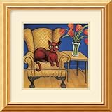 Arboral Afterglow Framed Art Print by Leslie Mueller, 17.74 in. x 17.74 in. Framed