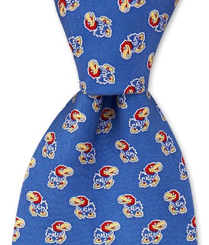 Kansas Jayhawks J-Hawk Neck Tie, Blue