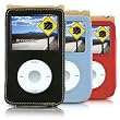 yooZoo Leather Flip Case for Apple iPod Video & NEW iPod Classic Genuine Leather Case for 30GB, 60GB, 80GB iPod Video, 80GB & 160GB iPod Classic with belt clip, lanyard, and scratch protector - 7 color options
