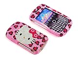 Smile Case Hello Kitty Leopard Bling Rhinestone Crystal Jeweled Snap on Ful ....