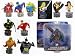 Set of 11 Justice League Paperweight Superhero Busts