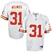 Kansas City Chiefs Jerseys : Reebok NFL Equipment Kansas City Chiefs #31 Priest Holmes White Replica Football Jersey