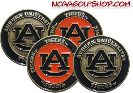 Auburn Tigers Golf Ball Markers