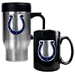 Indianapolis Colts 16oz Travel Mug & 15oz Ceramic Mug set - Primary logo NFL Football