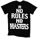 Sons of Anarchy Men's No Rules No Masters T-Shirt Black L