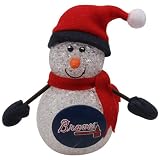 MLB Atlanta Braves 4'' Light-Up Tabletop Snowman