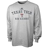 Adidas Texas Tech Red Raiders Ash Practice Long Sleeve T-shirt