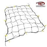 Tooluxe Large 36 x 60 Cargo Net with 16 Hooks - Stretches to 60 x 90 with Neon Yellow Hooks