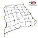 Tooluxe Large 36 x 60 Cargo Net with 16 Hooks - Stretches to 60 x 90 with Neon Yellow Hooks