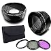 67mm DM Optics 0.45X Wide Angle Lens + Macro & 2X Telephoto Lens Includes LIFETIME WARRANTY, Lens Caps, Lens Bag and High Resolution 3-piece Filter Set (UV, Fluorescent, Polarizer) For The Canon Powershot SX40 HS and G1 X Digital Camera