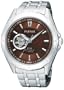 Pulsar Men's PS2003 21 Jewel Mechanical Self-Winding Battery-Free Automatic Stainless-Steel Bracelet Stainless-Steel Case Brown Dial Watch