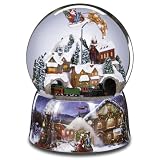 San Francisco Music Box Winter Wonderland Village with Double Rotation