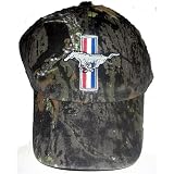 Ford Racing Mustang Hat - Camo Flag Logo Baseball Cap