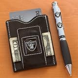 Oakland Raiders Ultra Thin Wallet/Pen Set (for the diehard football fan) that keeps you organized on the go.
