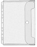 Zoom Produkt-Bild: Veloflex 5342000 Prospekth&uuml;lle Jumbo Crystal DIN A4, 220 x 300 mm f&uuml;r 30 Blatt, mit Eurolochung und Klettverschluss, 10er Packung