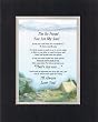 Touching and Heartfelt Poem for Sons - I'm So Proud You Are My Son Poem on 11 x 14 nches Double Beveled Matting