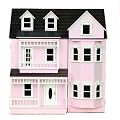 Exmouth Dolls House Victorian Style In Pink Painted Finish