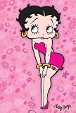 Betty Boop (Flowers) Art Poster Print - 24" X 36"