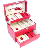 Coffret &agrave; Bijoux "Active Woman" Carmin