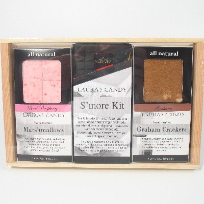 S'more Kit with Razzle Dazzle Raspberry Marshmallows by Raspberry Candy