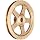 Boston Gear G1219 Grooved Pulley, Fits Round Belts 0.1875" or Smaller, 0.250" Face, Brass