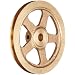 Boston Gear G1219 Grooved Pulley, Fits Round Belts 0.1875" or Smaller, 0.250" Face, Brass