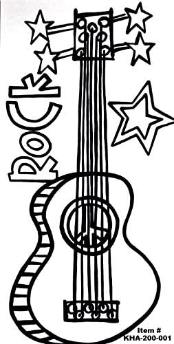 PaintaDoodle 12 x 24 Guitar Boy Painting Kit