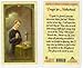 Saint/St. Gerard Holy Card Prayer for Motherhood with He Lives Cross Shaped Bookmark