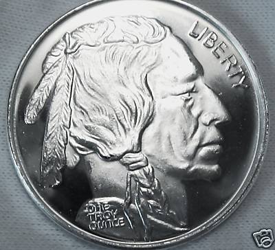 Buffalo Design 1 oz (.999) Fine Silver Round