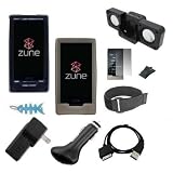 Buy 10 in 1 Accessory Combo for Microsoft Zune HD 16GB 32GB Series: Includes Clear...