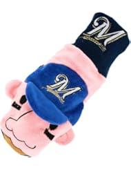 Milwaukee Brewers #4 Hot Dog/Frankie Furter Mascot Mittens, Large/X-Large (Adult)