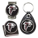 Atlanta Falcons NFL 3 Piece Stocking Stuffer Set - Key Chain, Money Clip & Magnet Clip