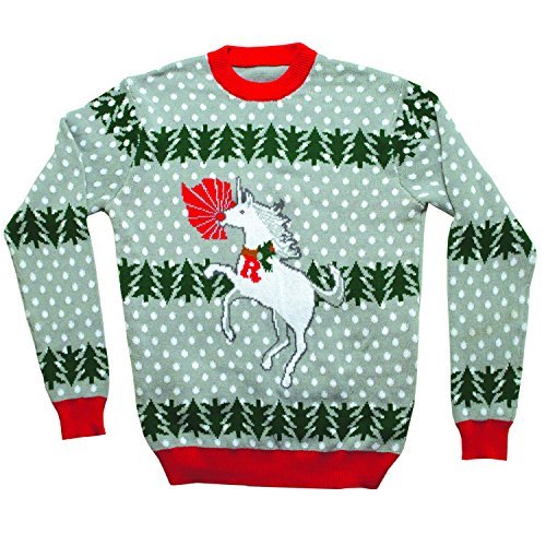 Unicorn Rudolph Ugly Christmas Sweater