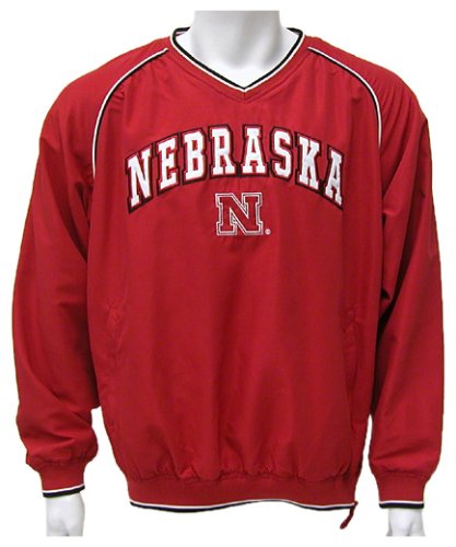 Buy Nebraska Cornhuskers Mens Stratus Pullover Jacket by Colosseum Athletics