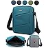 CoolBell(TM) MacBook Shoulder Messenger Carrying Bag Case With Handle Shoulder Strap Zipper for iPad Air2/ iPad Air/ iPad 4/ iPad 3/ iPad 2/ iPad Samsung 10.1 Inch Tablet PC,Teal