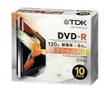 TDK 録画用DVD-R ホワイトワイドプリンタブル 1-8倍速 日本製 5mmスリムケース 10枚パック DR120PWB10U
