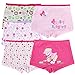 Dimore Little Girls Boyshort Hipster Panties 5 Pack Pink (6-8yr)