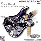 Abstract 02 Purple WraptorSkinz Skin fits Rock Band Stratocaster Guitar for ....