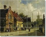 Adrianus Eversen City Custom Tile Mural 8 | 17x21.25 using (20) 4.25x4.25 tiles