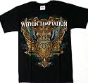 Within Temptation Crest Music Black Adult T-shirt