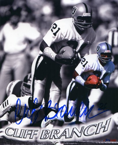 CLIFF BRANCH OAKLAND RAIDERS 8X10 HAND SIGNED AUTOGRAPHED PHOTO W/COA