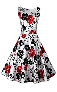 ACEVOG Women’s Vintage Floral Rockabi…