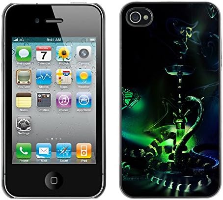 TaiTech / Hard Protective Case Cover - Orient Fairytale Snake Butterfly Bong Nargile - Apple iPhone 4 / 4S